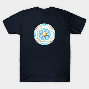 Blue Daisy Boho T-Shirt